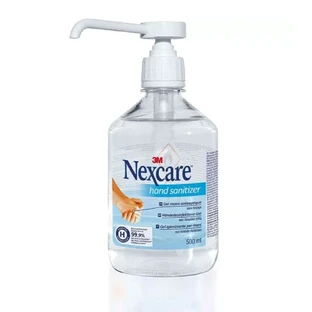 Gel antiseptic pentru mâini Nexcare Sticlă cu pompă 500ml