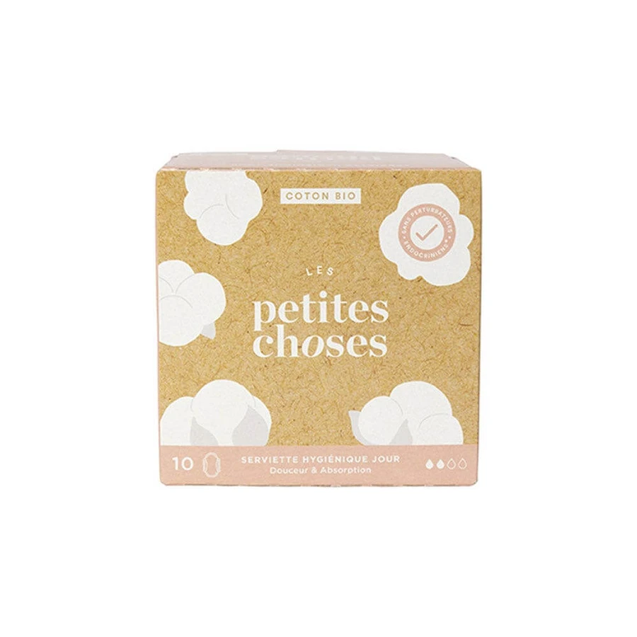 Les Petites Choses Bio-Baumwollpads für den Tag 10er-Pack