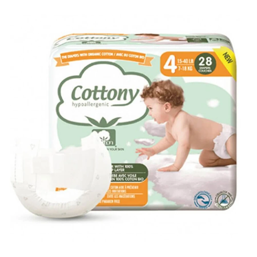 Scutece pentru copii Cottony T4 (7-18 Kg) x28