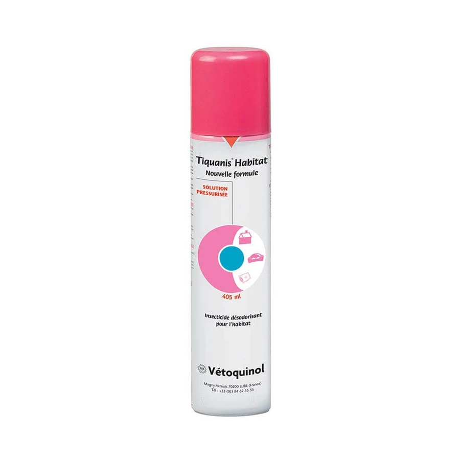 Vetoquinol Tiquanis Spray insetticida per Habitat 405ml