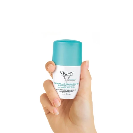 Vichy Deodorant Roll-on Anti-Transpirant 48h Transpirație intensivă Piele sensibilă 2x50ml