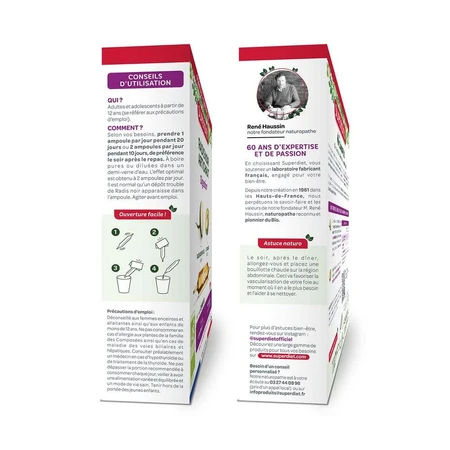 Superdiet Black Radish-Artichoke Liver Wellness 20 Ampoules Digestion 20 Ampoules