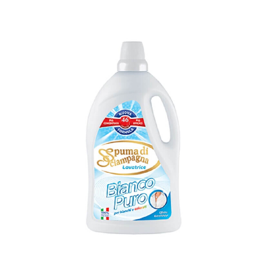 Detergent lichid de rufe Bianco Puro Extra White, 2530 ml, Spuma di Sciampagna