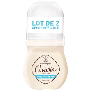 Cavaillès Absorb + Deodorant Roll-on Parfumvrij 48u 2x50ml