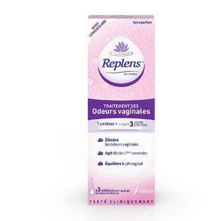 Replens Gel Parfum pentru tratarea mirosului vaginal x3 doze unice de 7,8 g