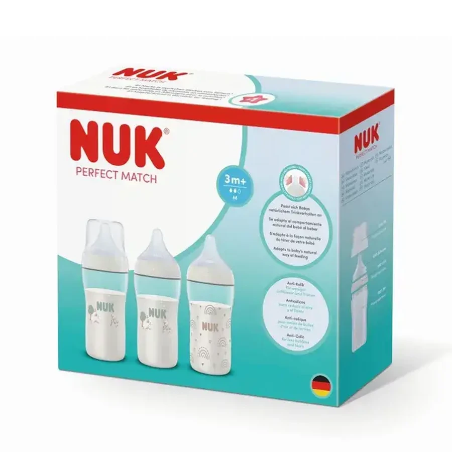 Nuk Perfect Match 3 Monate und mehr 3x260ml