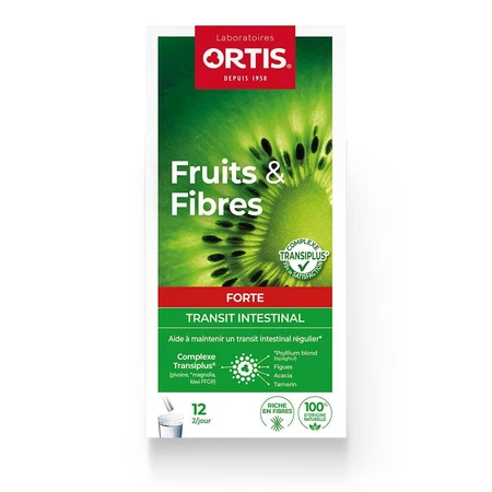 Ortis Fruits & Fibres Forte Complexe Transiplus® 12 barritas