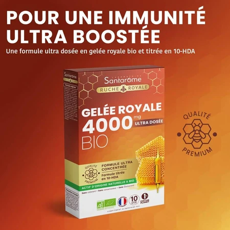 Santarome Pappa reale bio 4000 MG 10 Ampolle