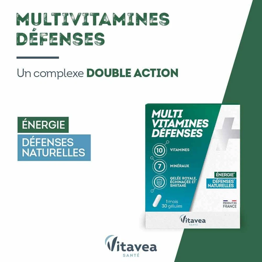 Vitavea Santé Multivitamine Natürliche Abwehrkräfte 30 Kapseln