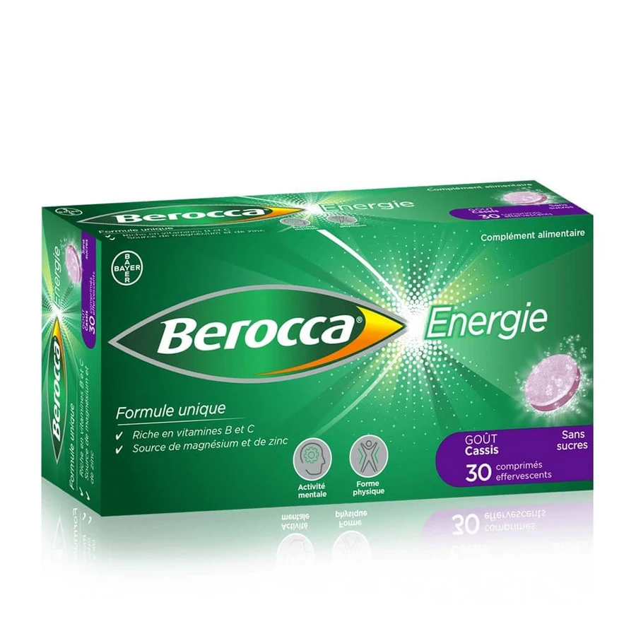 Bayer Berocca Energy sabor grosella negra 30 comprimidos efervescentes