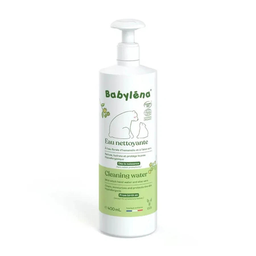 Babylena Agua limpiadora bio Pieles sensibles desde el nacimiento 400 ml