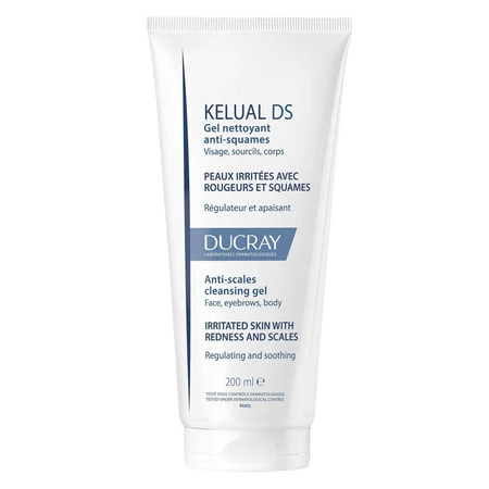 Ducray Kelual Ds Schäumendes Gel für gerötete und schuppige Haut 200 ml