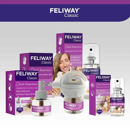 Feliway Classic Difusor eléctrico de feromonas + recambio de 48 ml incluido