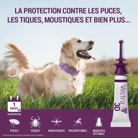 Ceva Vectra Spot-on Lösung für Hunde >4-10 kg 3 Pipetten