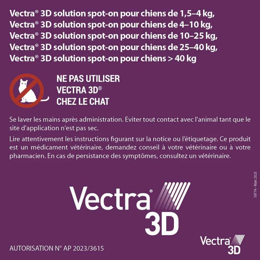 Ceva Vectra Spot-on Lösung für Hunde >4-10 kg 3 Pipetten