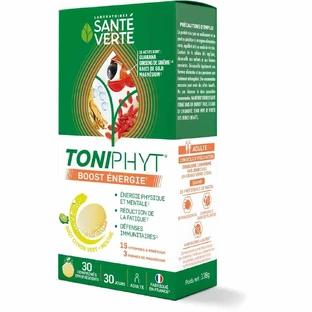 Sante Verte Toniphyt Boost aromă de portocale 30 comprimate efervescente