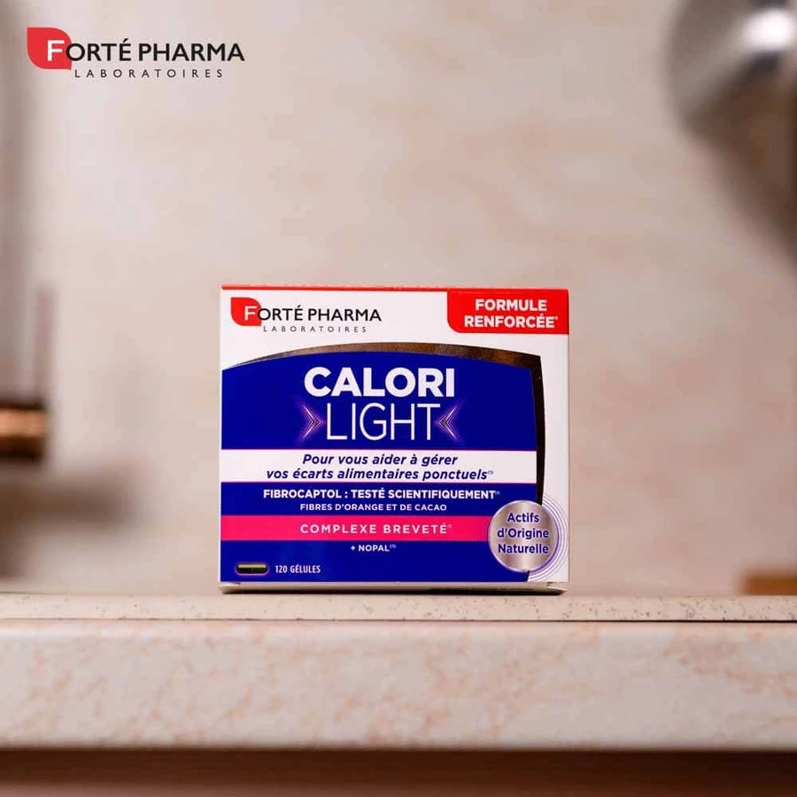 Forté Pharma CaloriLight Capteur de Graisses Fibres + Nopal 120 Capsules