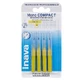 Inava Periuțe interdentare mono compacte 1 mm galben X4
