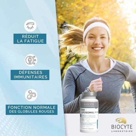 Biocyte Langlevend IJzer liposomaal 30 capsules