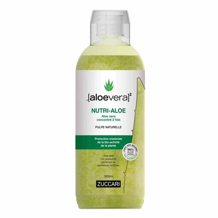 Naturancia [aloevera]2 Zuccari Nutri Pure unpasteurized aloe vera juice without added Water x 2 concentrates 1 liter