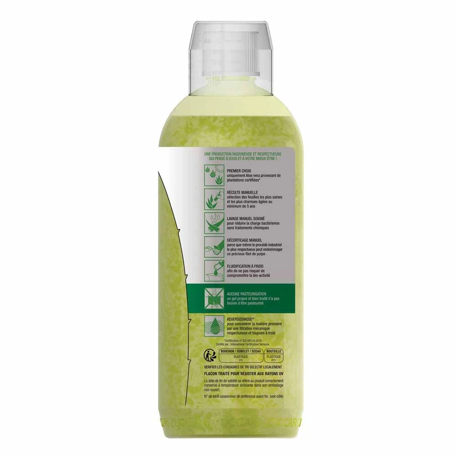 Naturancia [aloevera]2 Zuccari Nutri Pure unpasteurized aloe vera juice without added Water x 2 concentrates 1 liter