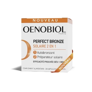Oenobiol Perfect Bronze I Solari 2 in 1 Selbstbräuner und Sonnenschutz 30 vegetarische Kapseln