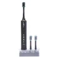 Superwhite BLACK zachte sonische tandenborstel + 3 opzetborstels