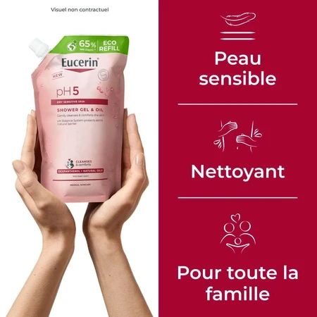 Eucerin Ph5 Ulei de duș Reumplere 400 ml