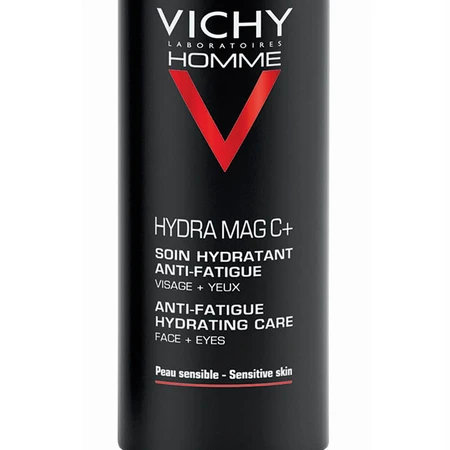 Vichy Homme Anti-fatigue Moisturising Treatment Face and Eyes Hydra Mag C+ Sensitive Skin 50ml