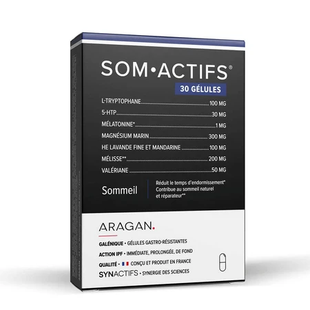 Aragan Synactifs SomActifs Sleep 30 Capsules