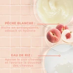 Energie Fruit 2-in-1 Mască Piersici albe și apă de orez Bio Păr fin 300 ml