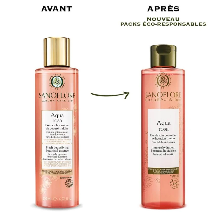 Sanoflore Rosa Fresca Gesichtslotion Damaszener Rose Bio Botanische Essenz 200ml
