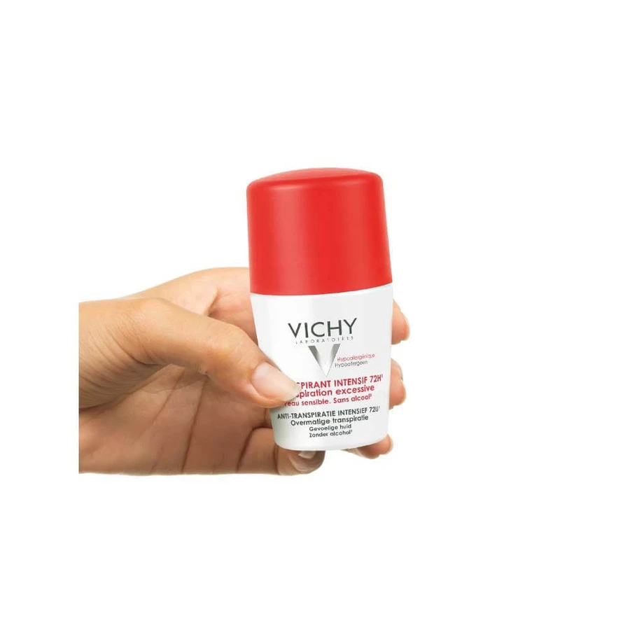 Vichy Deodorant Intensief Antitranspirant 72u Roll-on Gevoelige Huid 50ml