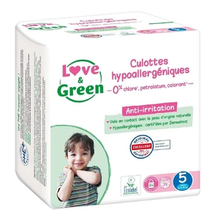 Love&Green Hypoallergeen slipje Maat 5 Junior 12 tot 18 kg x29