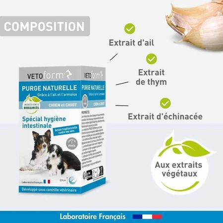 Vetoform Dog Puppy Purge 50 Tablets