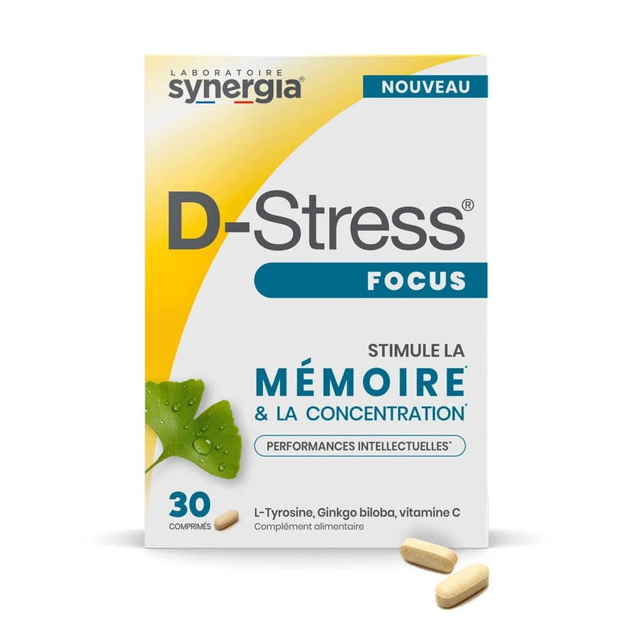 Synergia Focus D-Stress Stimuliert das Gedächtnis 30 Tabletten