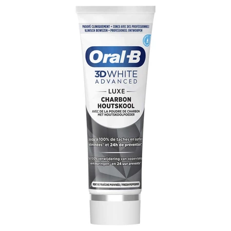 Oral-B 3D White Advanced Toothpaste Luxe Charcoal 75ml