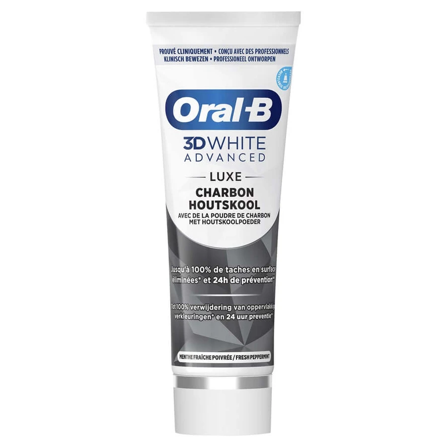 Oral-B 3D White Advanced Toothpaste Luxe Charcoal 75ml