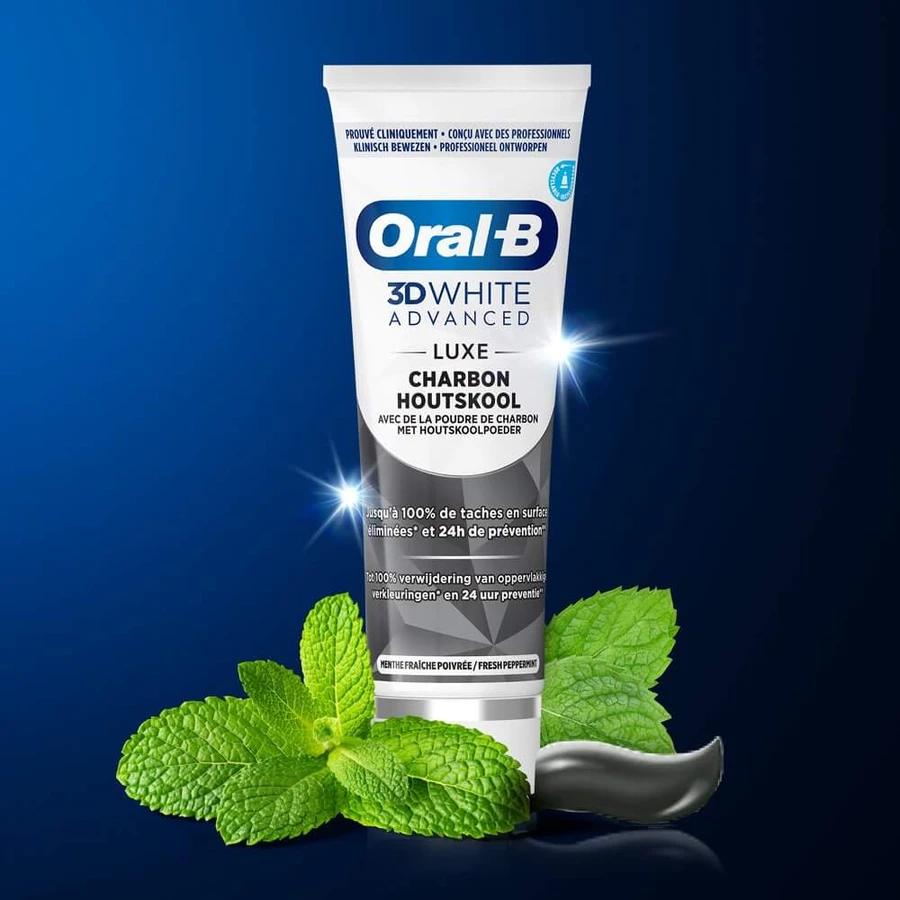 Oral-B 3D White Advanced Toothpaste Luxe Charcoal 75ml