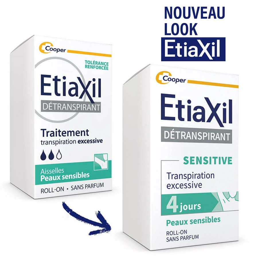 Etiaxil Detraspirant Roll-on voor Oksels Gevoelige Huid 15ml