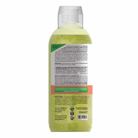Naturancia [aloevera]2 Zuccari Nutri Zumo Puro de Aloe Vera con Sabor a Melocotón 1 litro