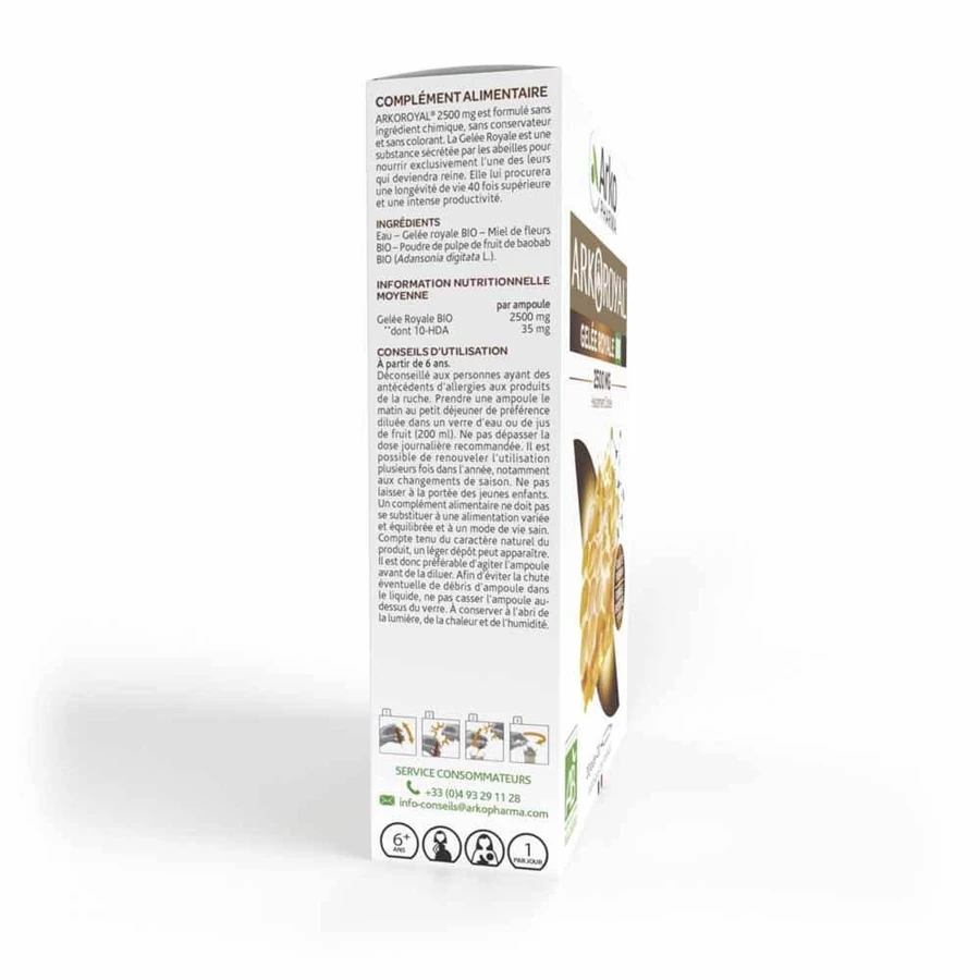 Arkopharma Arkoroyal Gelée Royale 2500mg 20 unidose