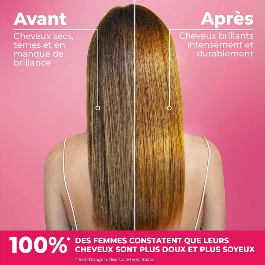 Energie Fruit Gloss Cherry 2 en 1 Masque & Démêlant Brillance Intense Cheveux Ternes, Colorés 200ml