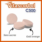 Vitascorbol Vitaminen C 500mg Smaak Sinaasappel 2x24 Kauwtabletten