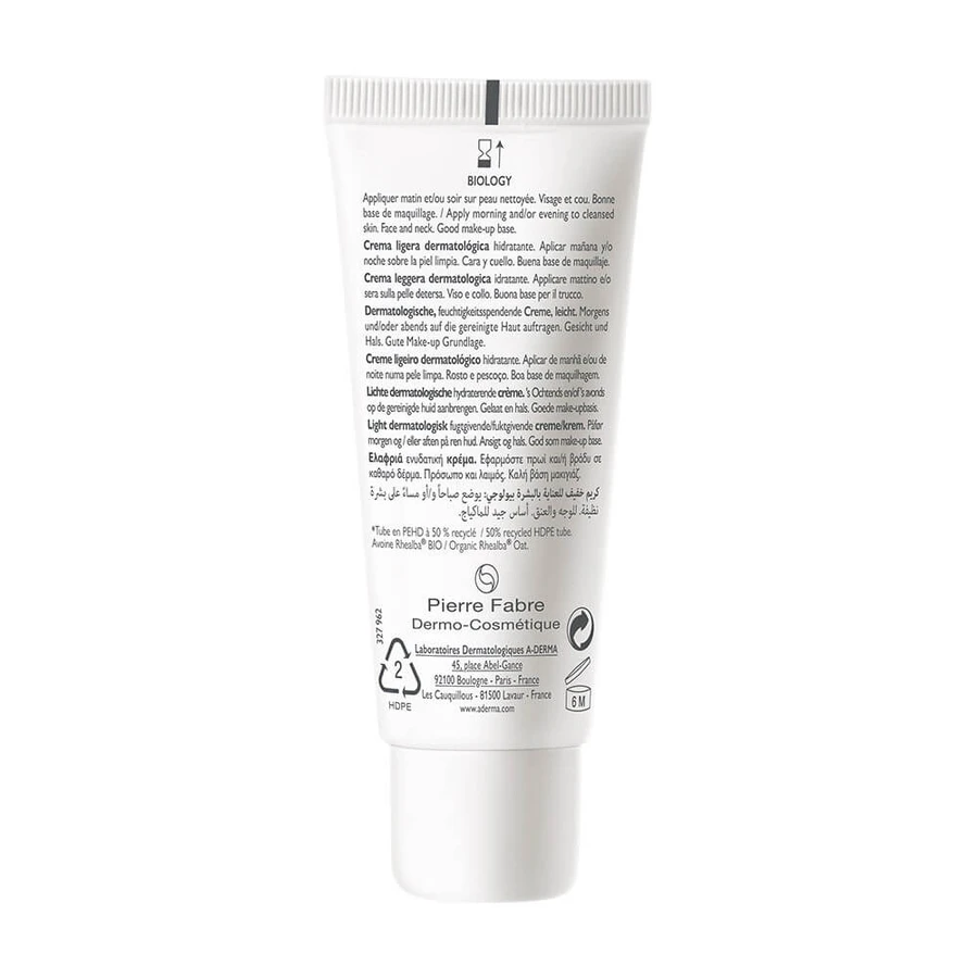 A-Derma Biology Bio lichte dermatologische vochtinbrengende crème 40 ml