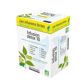 Nutrigée Infusion Detox 10 Bio 30 Zakjes Lever en Darmen