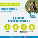 Vetoform Hund Antiparasitaire Pipetten Medium 15-30 kg 3x3ml