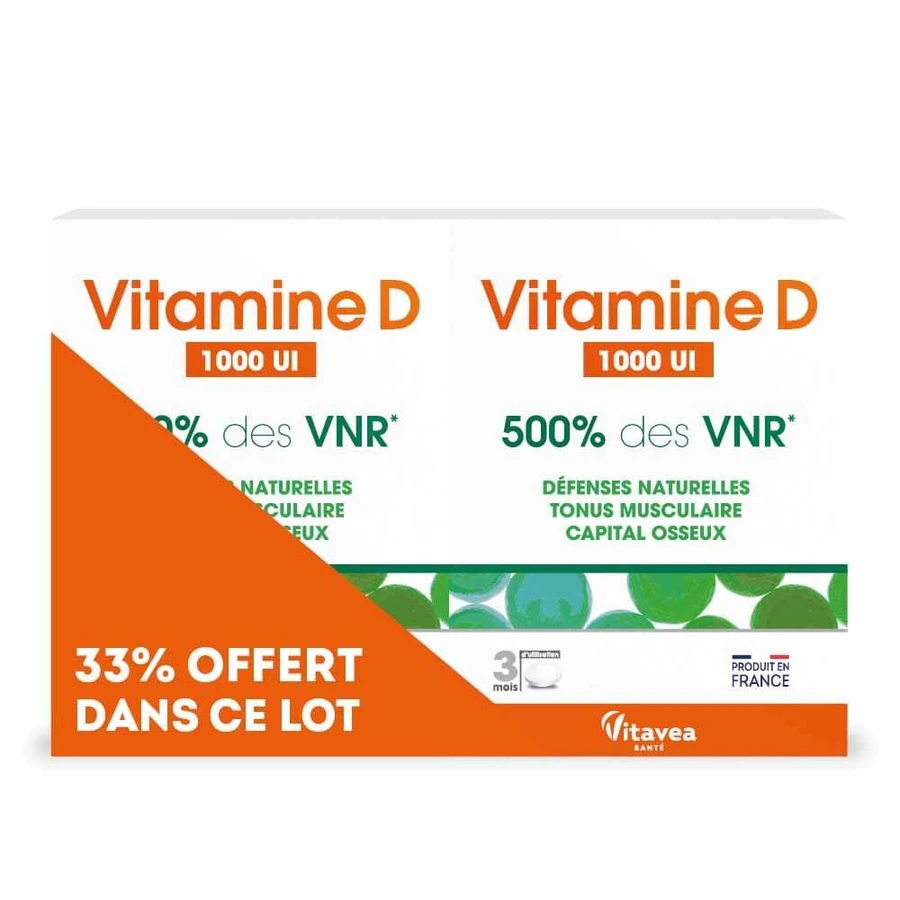 Vitavea Santé Vitamine D 500% NRV 2x90 comprimate