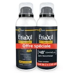 Etiaxil Anti-traspirante Spray uomo 48 ore senza alluminio Peaux Sensibles 2x150ml
