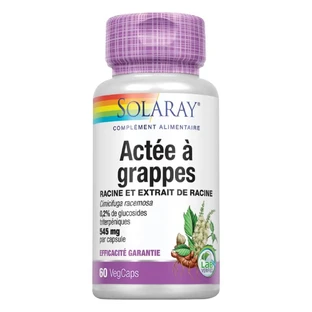 Solaray Cohosh Cimicifuga Racemosa standardizat 545 mg x60 capsule vegetariene